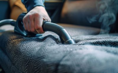 Limpieza profesional de sillones en tela en Bogotá